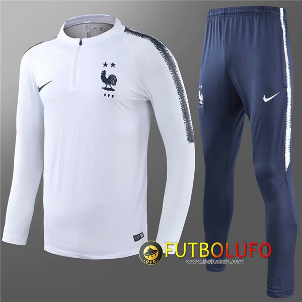 Chandal del Francia Niños 2 estrellas Blanco 2018/2019 Sudadera + Pantalones