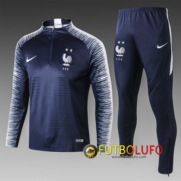 Chandal del Francia Niños 2 estrellas Azul oscuro/Blanco 2018/2019 Sudadera + Pantalones