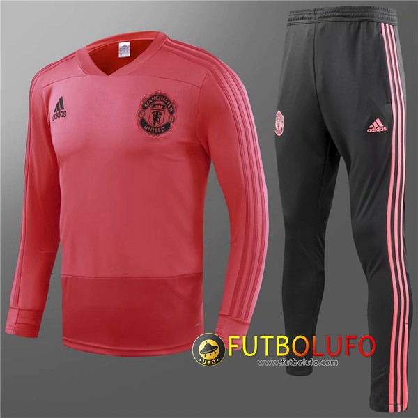 Chandal del Manchester United Niños Roja 2018/2019 Sudadera + Pantalones