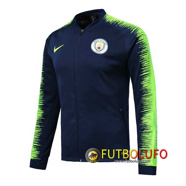 Chaqueta Futbol Manchester City Azul oscuro/Verde 2018/2019