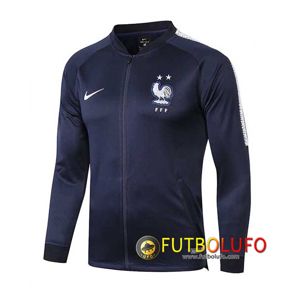 Chaqueta Futbol Francia 2 estrellas Azul oscuro 2018/2019