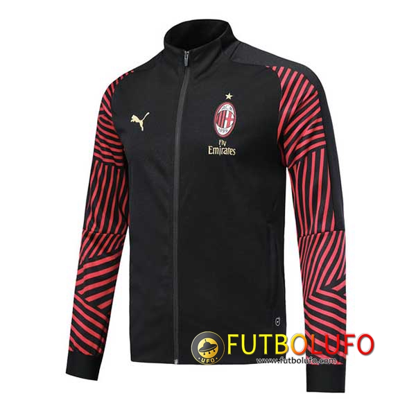 Chaqueta Futbol AC Milan Negro/Roja 2018/2019