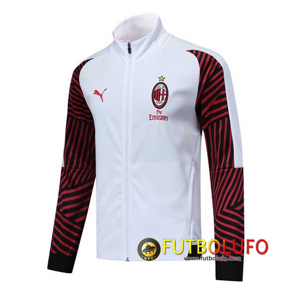 Chaqueta Futbol AC Milan Blancoo/Roja 2018/2019