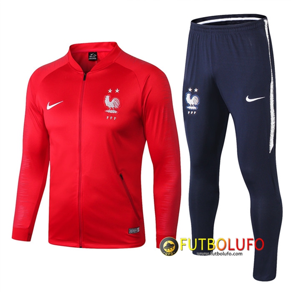 Chandal del Francia 2 estrellas Rojo 2018/2019 Chaqueta + Pantalones