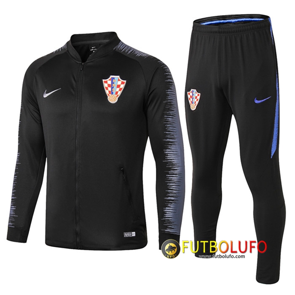 Chandal del Croacia Negro 2018/2019 Chaqueta + Pantalones