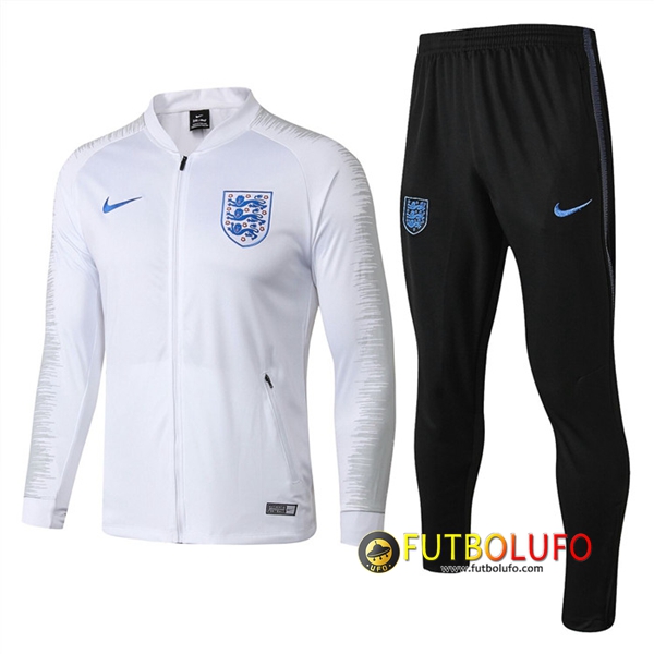 Chandal del Inghilterra Blanco 2018/2019 Chaqueta + Pantalones