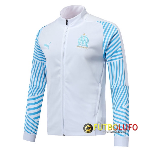 Chaqueta Futbol Marsella OM Blanco/Azul 2018/2019