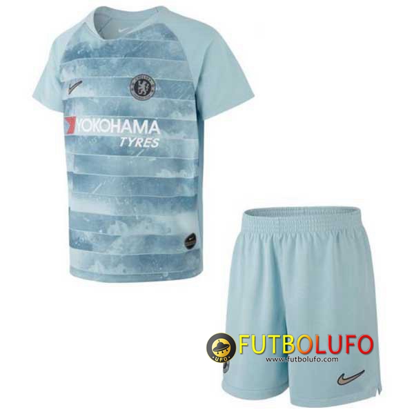 Tercera Camiseta del FC Chelsea Niños 2018/2019 + Pantalones Cortos