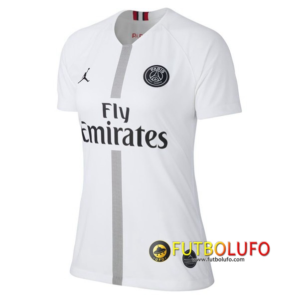 Tercera Camiseta del PSG Mujer Blanco 2018/2019
