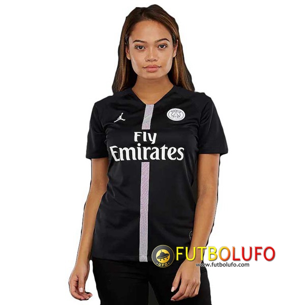 Tercera Camiseta del PSG Mujer Negro 2018/2019