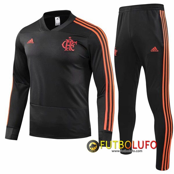 Chandal del Flamengo Negro 2018/2019 Sudadera + Pantalones