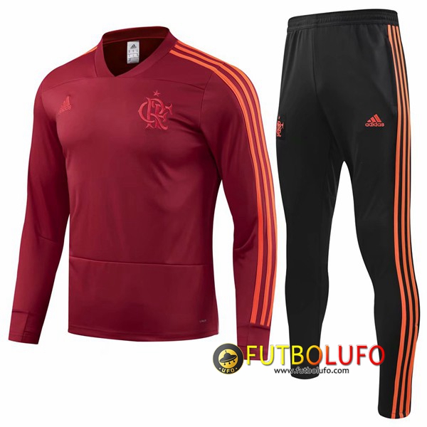Chandal del Flamengo Roja 2018/2019 Sudadera + Pantalones