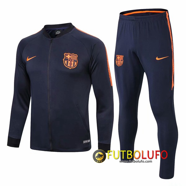 Nueva Chandal del FC Barcelona Azul oscuro Amarillo 2018 2019 Chaqueta Pantalones Tailandia