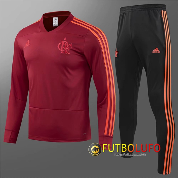 Chandal del Flamengo Niño Roja 2018/2019 Sudadera + Pantalones