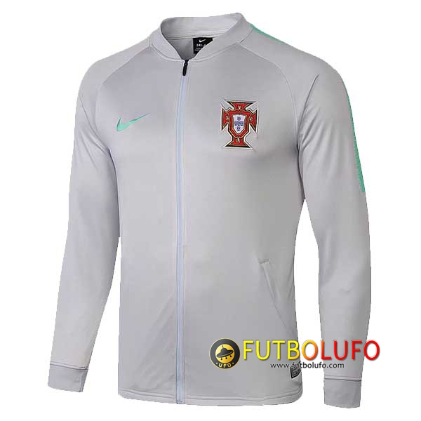 Chaqueta Futbol Portugal Gris 2018/2019