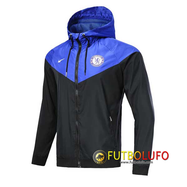 Chaqueta Futbol FC Chelsea Negro/Azul 2018/2019