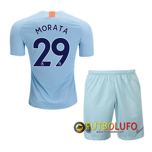 Tercera Camiseta del FC Chelsea (MORATA 29) Niños 2018/2019 + Pantalones Cortos
