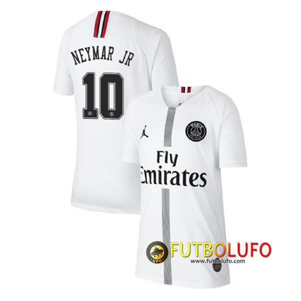 Nueva Camiseta PSG (NEYMAR 10) 3 Equipacion Blanco 2018 Tailandia