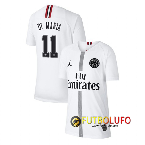 Tercera Camiseta del PSG (DI MARIA 11) Blanco 2018/2019