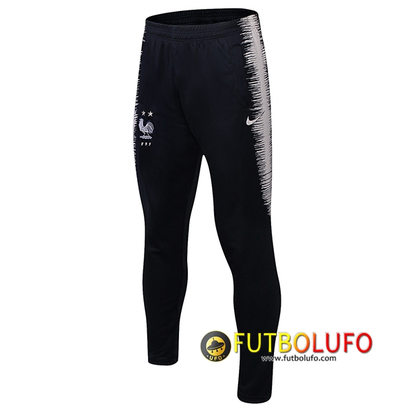 Pantalones de entrenamiento Francia 2 estrellas Negro/Blanco 2018/2019