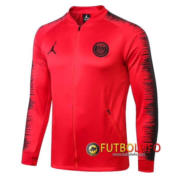Chaqueta Futbol Jordan PSG Roja/Negro 2018/2019