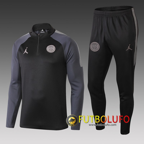 Chandal del Jordan PSG Niño Negro Strike Drill 2018/2019 Sudadera + Pantalones