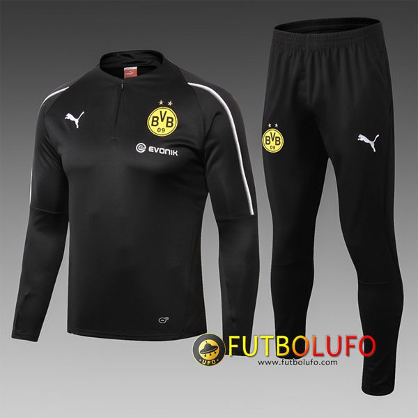 Chandal del Dortmund BVB Niño Negro 2018/2019 Sudadera + Pantalones