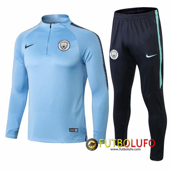 Chandal del Manchester City Azul 2018/2019 Sudadera + Pantalones