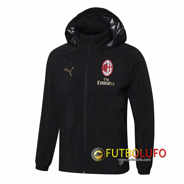 Chaqueta Futbol Coupe Vent AC Milan Negro 2018/2019