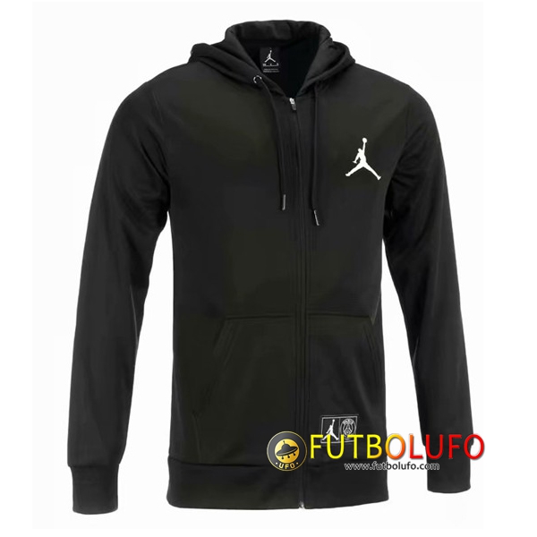 Chaqueta Futbol con capucha Jordan PSG Negro 2018/2019 -03