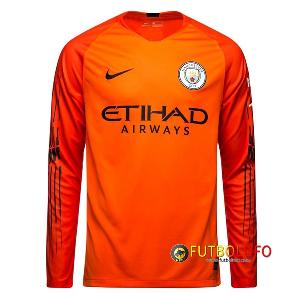 Camiseta Futbol Portero Manchester City Naranja 2018/2019