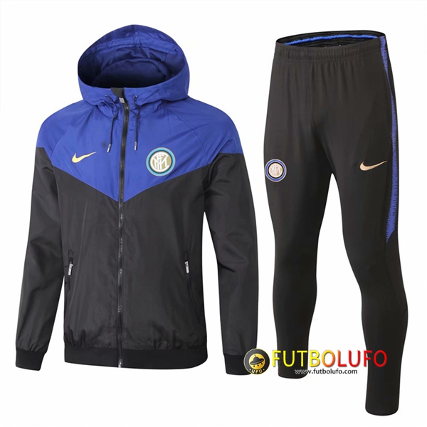 Trajes Rompevientos Chaqueta Inter Milan Azul/Negro 2018/2019 + Pantalones