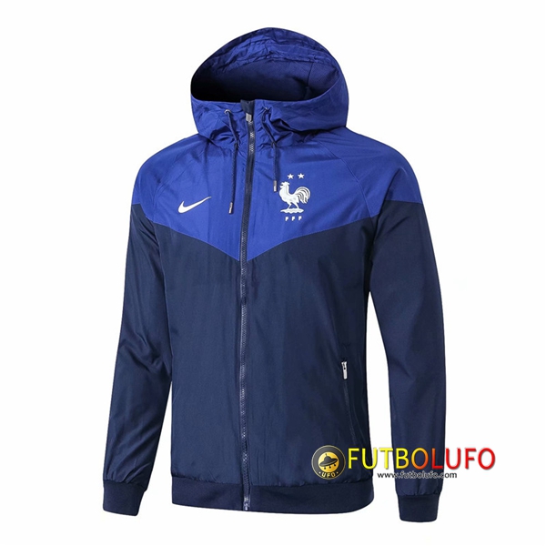 Chaqueta Futbol Coupe Vent Francia 2 estrellas Azul/Negro 2018/2019