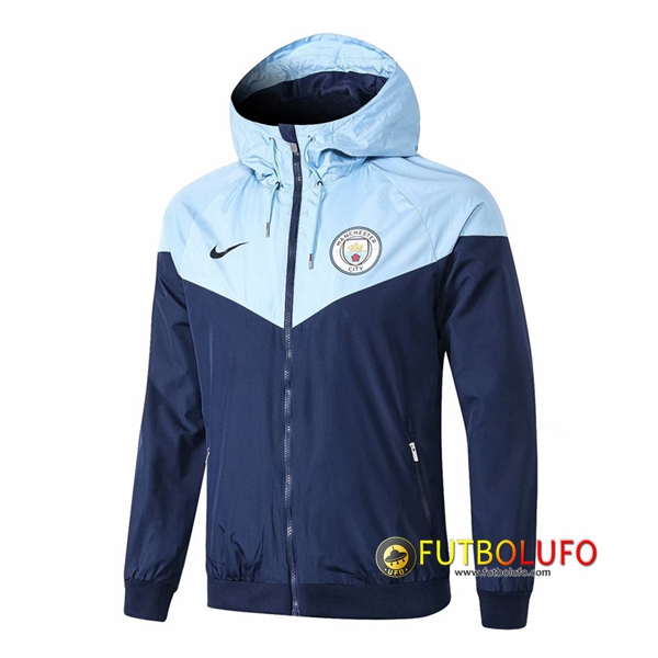 Chaqueta Futbol Coupe Vent Manchester City Azul oscuro 2018/2019