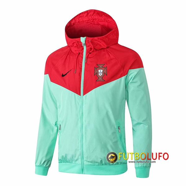 Chaqueta Futbol Coupe Vent Portugal Roja/Verde 2018/2019