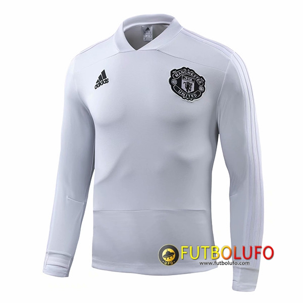 Sudadera de entrenamiento Manchester United Blanco 2018 2019