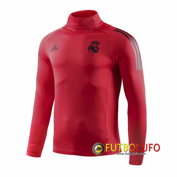 Sudadera de entrenamiento Real Madrid Roja Cuello alto 2018 2019