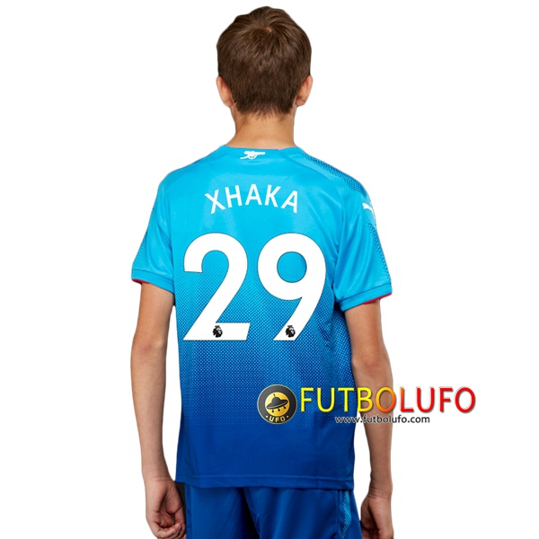 Segunda Camiseta Arsenal (XHAKA 29) Niño 2017/2018 + Pantalones Cortos