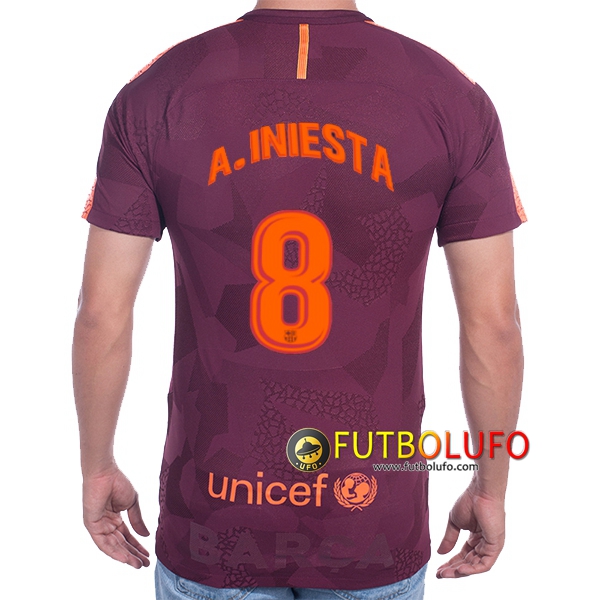 Tercera Camiseta del FC Barcelona (A.INIESTA 8) 2017/2018