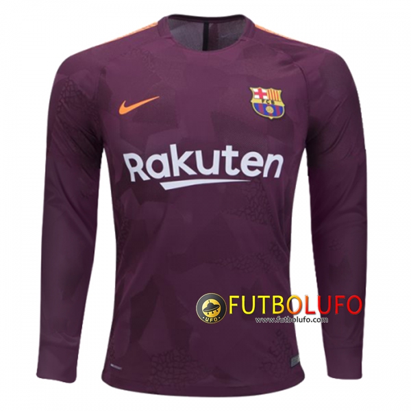 Tercera Camiseta del FC Barcelona Manga Larga 2017/2018