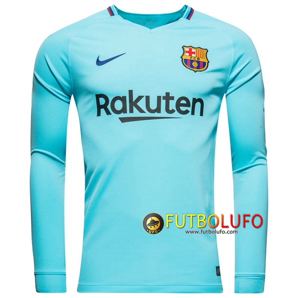 Segunda Camiseta del FC Barcelona Manga Larga 2017/2018