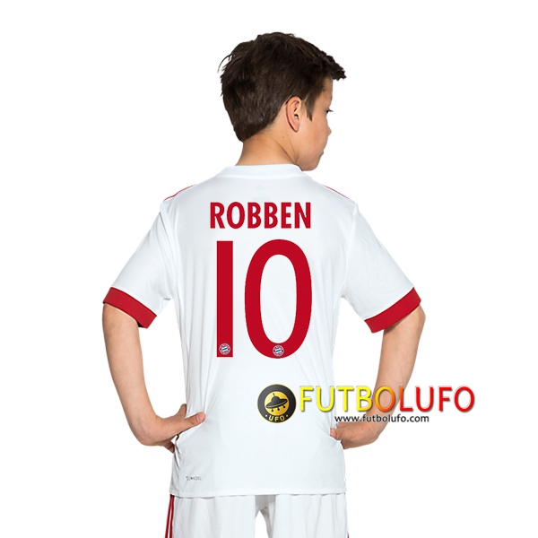 Tercera Camiseta Bayern Munich (ROBBEN 10) Niño 2017/2018 + Pantalones Cortos