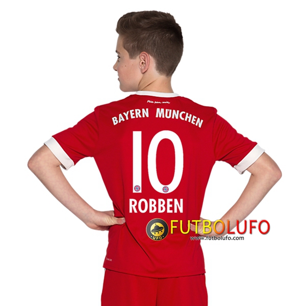 Primera Camiseta Bayern Munich (ROBBEN 10) Niño 2017/2018 + Pantalones Cortos