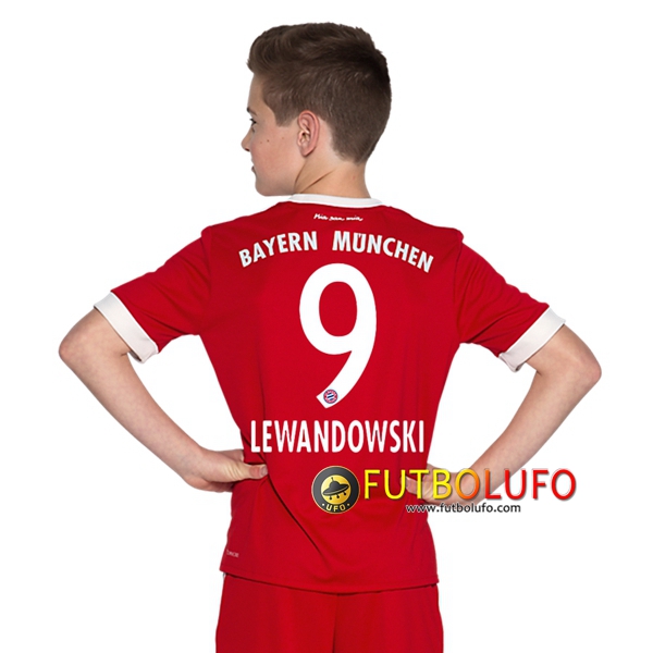 Primera Camiseta Bayern Munich (LEWANDOWSKI 9) Niño 2017/2018 + Pantalones Cortos