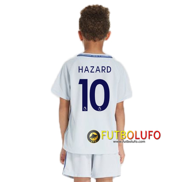 Segunda Camiseta FC Chelsea (HAZARD 10) Niño 2017/2018 + Pantalones Cortos