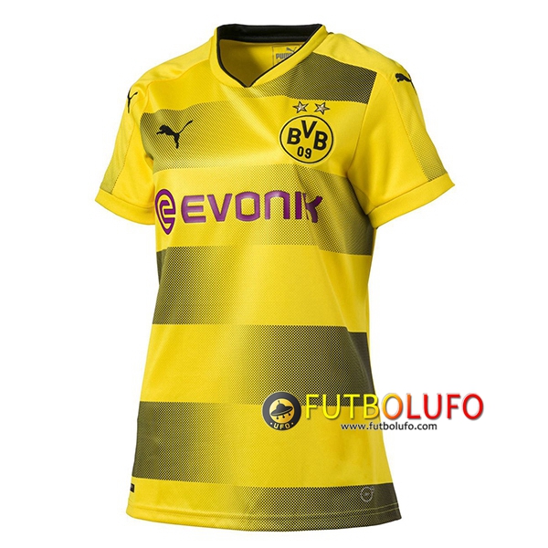 Primera Camiseta del Dortmund BVB Mujer 2017/2018