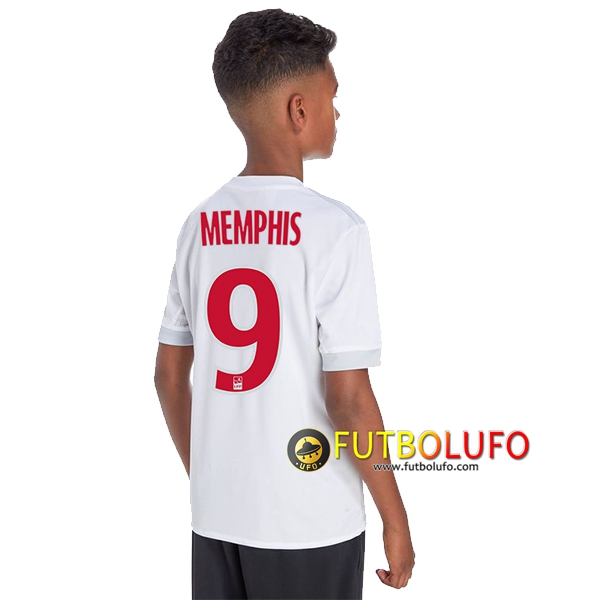 Primera Camiseta Olympique Lyon OL (MEMPHIS 9) Niño 2017/2018 + Pantalones Cortos