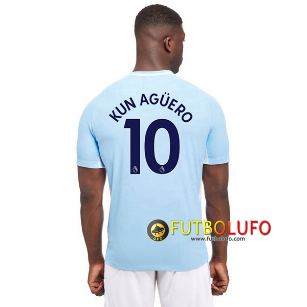 Primera Camiseta del Manchester City (KUN AGÜERO 10) 2017/2018