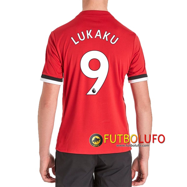 Primera Camiseta Manchester United (LUKAKU 9) Niño 2017/2018 + Pantalones Cortos