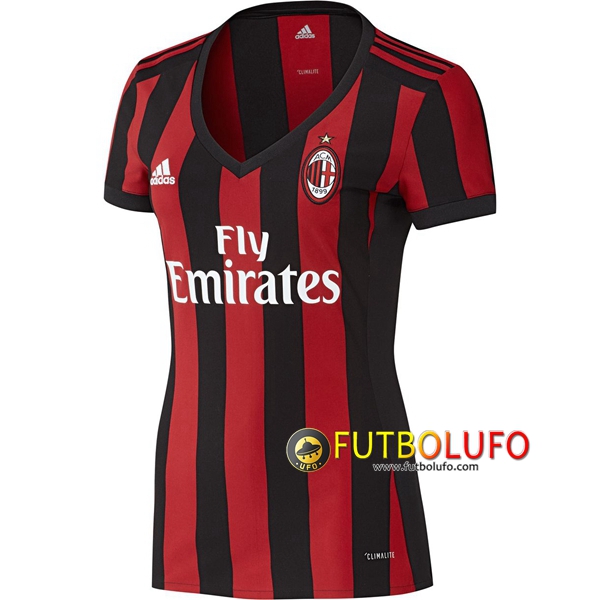 Primera Camiseta del AC Milan Mujer 2017/2018
